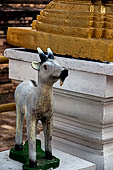 Chiang Mai - The Wat Chedi Luang, the twelve Thai Zodiac signs. 